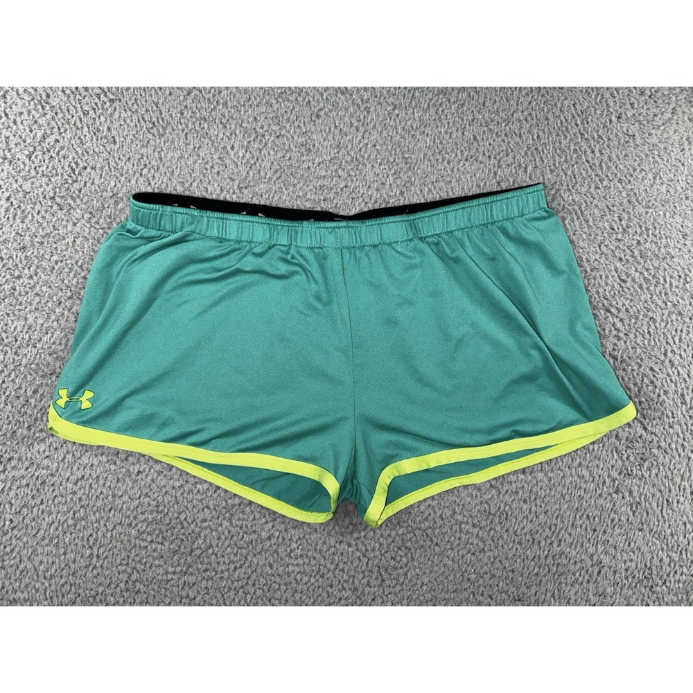 Under Armour Running Shorts Women Medium Elastic Waist Outdoor Athletic 2''
